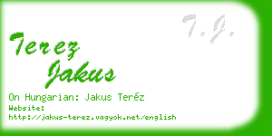 terez jakus business card
