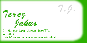 terez jakus business card